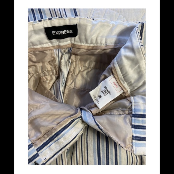 Express striped Columnist ankle mid rise pant - Picture 2 of 2